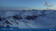 Archiv Foto Webcam St. Anton: Ausblick Valluga 18:00