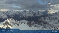 Archiv Foto Webcam St. Anton: Ausblick Valluga 18:00