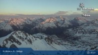 Archived image Webcam Valluga mountain in St. Anton 02:00