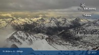 Archiv Foto Webcam St. Anton: Ausblick Valluga 02:00