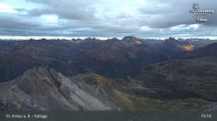 Archiv Foto Webcam St. Anton: Ausblick Valluga 18:00