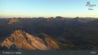 Archived image Webcam Valluga mountain in St. Anton 18:00