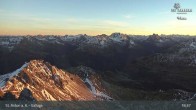 Archiv Foto Webcam St. Anton: Ausblick Valluga 18:00