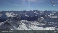 Archiv Foto Webcam St. Anton: Ausblick Valluga 10:00