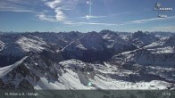 Archiv Foto Webcam St. Anton: Ausblick Valluga 10:00