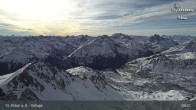 Archived image Webcam Valluga mountain in St. Anton 08:00
