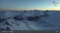 Archiv Foto Webcam St. Anton: Ausblick Valluga 18:00