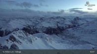 Archiv Foto Webcam St. Anton: Ausblick Valluga 18:00