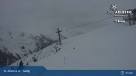 Archived image Webcam Galzig Mountain (St. Anton) 01:00