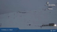 Archived image Webcam Mountain Restaurant Rendl - St. Anton 18:00