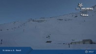 Archived image Webcam Mountain Restaurant Rendl - St. Anton 08:00