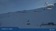 Archived image Webcam Mountain Restaurant Rendl - St. Anton 07:00