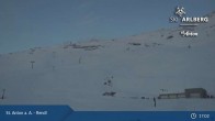 Archived image Webcam Mountain Restaurant Rendl - St. Anton 02:00