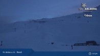 Archiv Foto Webcam Bergrestaurant Rendl (Arlberg) 06:00