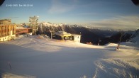 Archived image Webcam Upper Station of the Venetbahn in Landeck 02:00