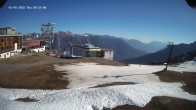 Archived image Webcam Upper Station of the Venetbahn in Landeck 07:00