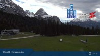 Archiv Foto Webcam Sicht auf das Kinderland an der Ehrwalder Alm 18:00
