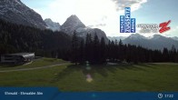 Archived image Webcam View of Ehrwalder Alm 16:00