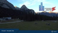 Archiv Foto Webcam Sicht auf das Kinderland an der Ehrwalder Alm 08:00