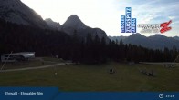 Archiv Foto Webcam Sicht auf das Kinderland an der Ehrwalder Alm 15:00