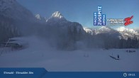 Archiv Foto Webcam Sicht auf das Kinderland an der Ehrwalder Alm 08:00