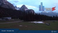 Archiv Foto Webcam Sicht auf das Kinderland an der Ehrwalder Alm 02:00