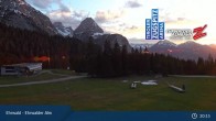Archived image Webcam View of Ehrwalder Alm 20:00