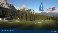 Archiv Foto Webcam Sicht auf das Kinderland an der Ehrwalder Alm 07:00
