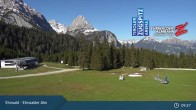 Archiv Foto Webcam Sicht auf das Kinderland an der Ehrwalder Alm 08:00