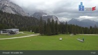 Archiv Foto Webcam Sicht auf das Kinderland an der Ehrwalder Alm 16:00
