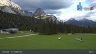 Archiv Foto Webcam Sicht auf das Kinderland an der Ehrwalder Alm 06:00