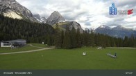 Archiv Foto Webcam Sicht auf das Kinderland an der Ehrwalder Alm 07:00