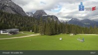 Archiv Foto Webcam Sicht auf das Kinderland an der Ehrwalder Alm 08:00