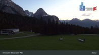 Archiv Foto Webcam Sicht auf das Kinderland an der Ehrwalder Alm 02:00