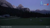Archiv Foto Webcam Sicht auf das Kinderland an der Ehrwalder Alm 04:00