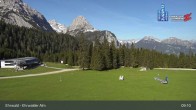 Archiv Foto Webcam Sicht auf das Kinderland an der Ehrwalder Alm 08:00