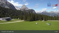 Archiv Foto Webcam Sicht auf das Kinderland an der Ehrwalder Alm 10:00