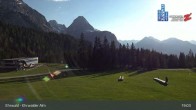 Archiv Foto Webcam Sicht auf das Kinderland an der Ehrwalder Alm 18:00
