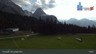 Archived image Webcam View of Ehrwalder Alm 18:00