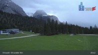 Archiv Foto Webcam Sicht auf das Kinderland an der Ehrwalder Alm 02:00