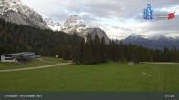 Archiv Foto Webcam Sicht auf das Kinderland an der Ehrwalder Alm 06:00