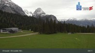 Archiv Foto Webcam Sicht auf das Kinderland an der Ehrwalder Alm 08:00