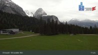 Archiv Foto Webcam Sicht auf das Kinderland an der Ehrwalder Alm 10:00