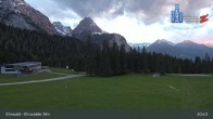 Archiv Foto Webcam Sicht auf das Kinderland an der Ehrwalder Alm 02:00