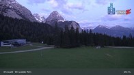 Archiv Foto Webcam Sicht auf das Kinderland an der Ehrwalder Alm 04:00