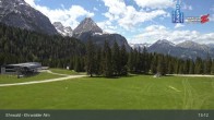 Archiv Foto Webcam Sicht auf das Kinderland an der Ehrwalder Alm 12:00