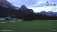Archiv Foto Webcam Sicht auf das Kinderland an der Ehrwalder Alm 02:00