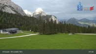 Archiv Foto Webcam Sicht auf das Kinderland an der Ehrwalder Alm 06:00