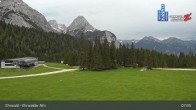 Archiv Foto Webcam Sicht auf das Kinderland an der Ehrwalder Alm 07:00