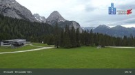 Archiv Foto Webcam Sicht auf das Kinderland an der Ehrwalder Alm 08:00